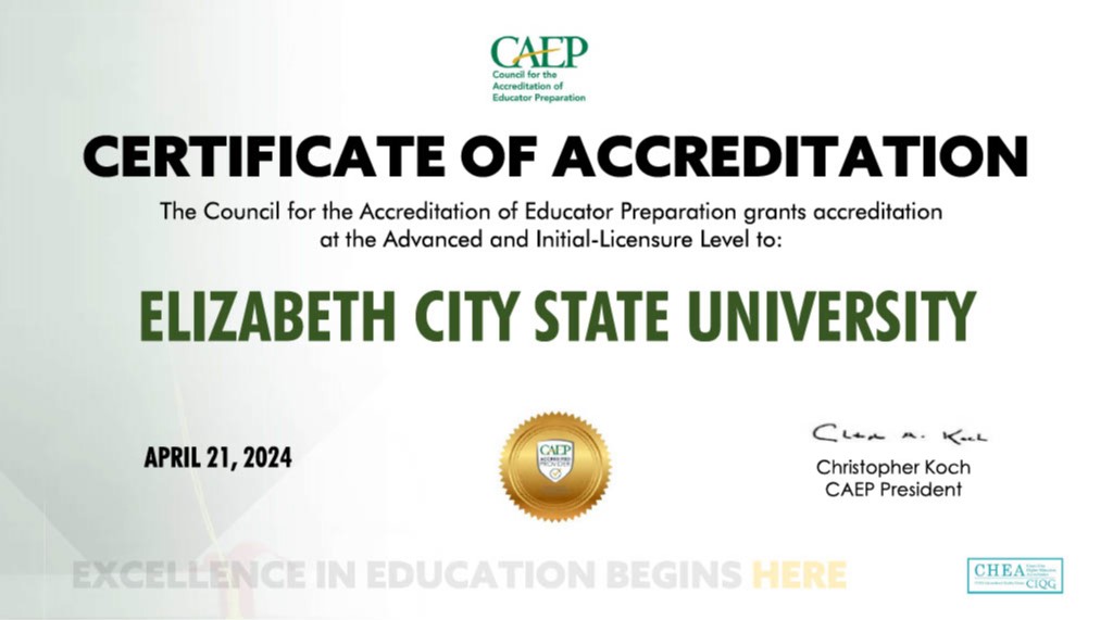 2025 CAEP Accreditation Certificate