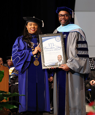 Portrait of Dr. Dixon and Dr. Smallwood