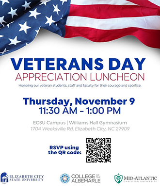 ECSU Veterans Luncheon Nov. 9