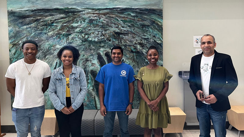 Dr. Kumar, ESU, after teaching an electrochemistry class, and after a conference virtual session.