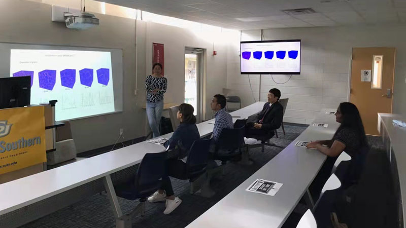 Seminar on simulation of high-entropy alloys offered by Dr. Zhang, SUBR. Dr. Yang’s group meeting is hosted every Friday.