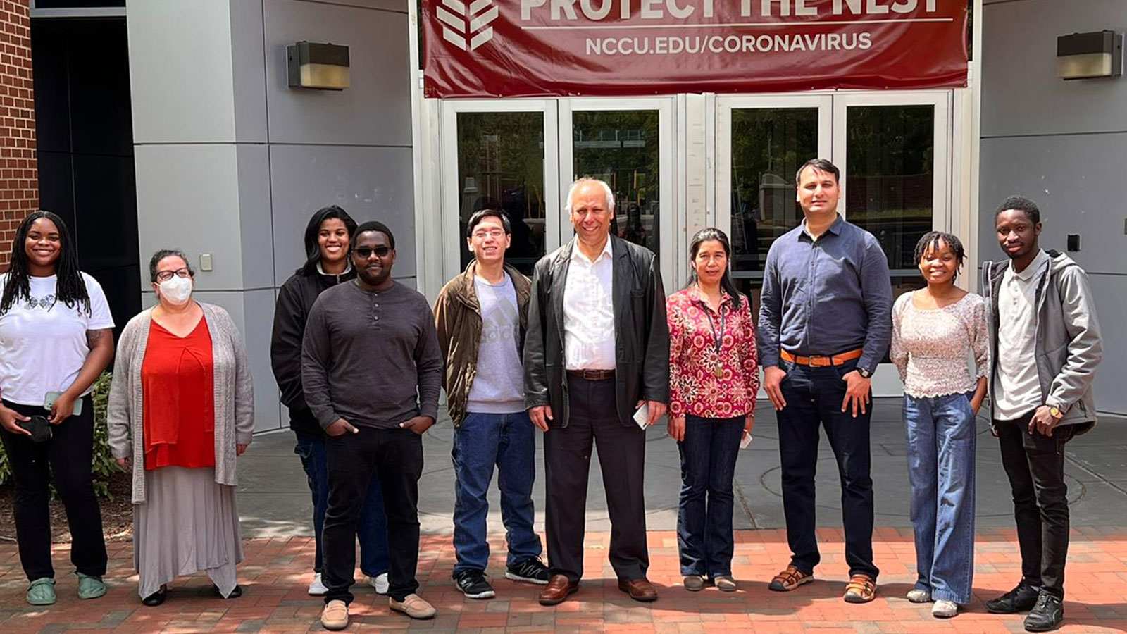 Dr. Karoui and his former research team at North Carolina Central University