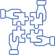 Strategic Partnership light blue logo