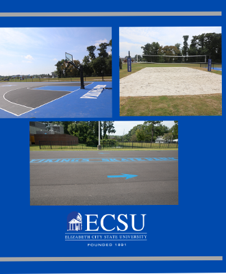 ECSU Outdoor Basketball Court, Volleyball Court and Skate Park