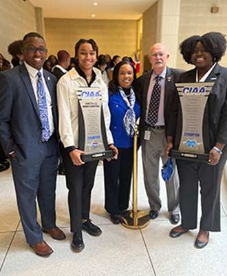 Women's Basketball and Volleyball at NC General Assembly