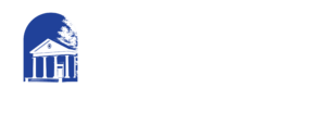 A cropped white Elizabeth City State University logo
