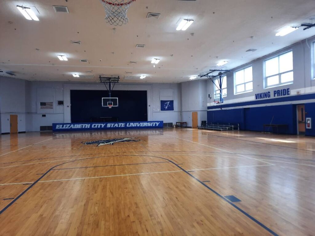 Full room shot of the Williams Hall Gymnasium.